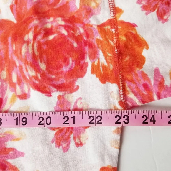 Jones New York Sport Petite‎ X-Large Short Sleeve Floral Cotton Top - Picture 5 of 8
